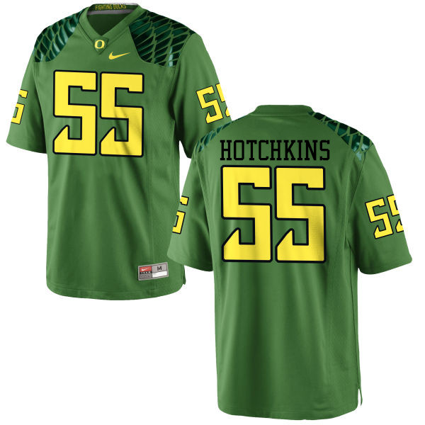 Men #55 A.J. Hotchkins Oregon Ducks College Football Jerseys-Apple Green